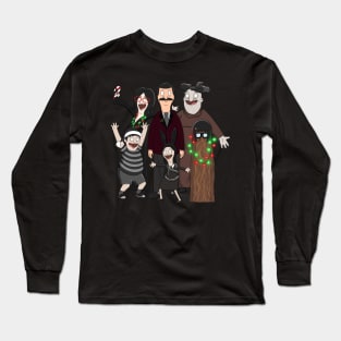 Christmas Burgers Addams Family Long Sleeve T-Shirt